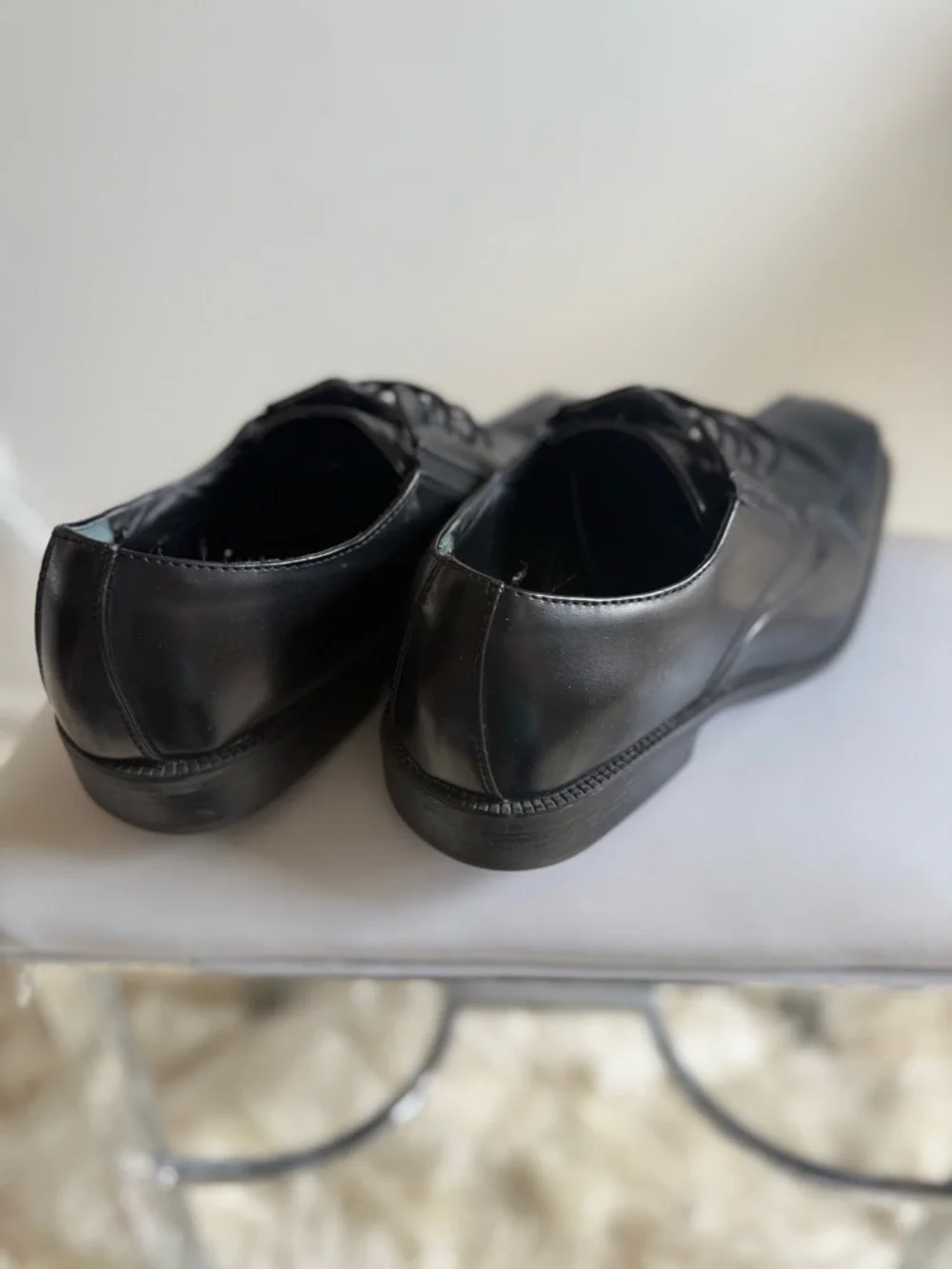 Men's Black Lace-Up Oxford Dress Shoes Alfani